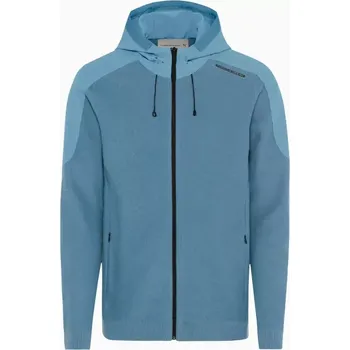Pánská softshellová bunda PORSCHE DESIGN Wool Mix Jacket Bunda sportovní s kapucí z merina světle modrá (Vodoodpudivá bunda s kapucí, vyrobená z jemné merino vlny.)