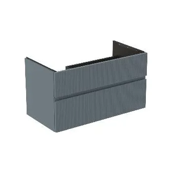 Nábytek Ideal Standard Finesse - Umyvadlová skříňka 100x51x55 cm, 2 zásuvky, Ribbed Matt ashblue E3445UQ