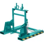 Vyklápěč popelnic s objemem 120 a 240 litrů, pro vidlice VZV, tyrkysový