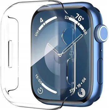 Pouzdro na mobilní telefon Pouzdro Defense Case 360° Ochrana Crystal Clear pro Apple Watch 9/8/SE 45/44mm