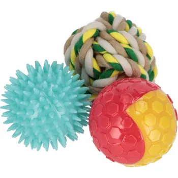 Hračka pro psa Míček pro psy barevný 3ks TRIK&ROLL 560666