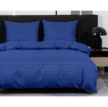 Hotelové povlečení z mikrovlákna JASMINE tmavě modré - proužek 2 cm Rozměr povlečení: 70 x 90 cm | 140 x 220 cm, 140x200 / 70x90 cm, 140x220 / 70x90 cm, 200x220 + 2 polštáře 70x90 cm