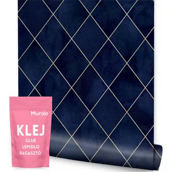 Tapeta Tapeta do obývacího pokoje GRANÁTOVÉ Akvarelové Kosočtverce Módní