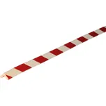 Ochrana rohů Knuffi® typ E, samolepicí, délka 5 m, červeno-bílá, 26 x 19 mm