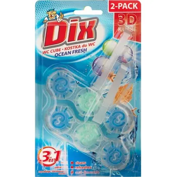 WC čistič Dix WC blok 3D DUO 2x40g Ocean Fresh (Osvěžovač toalety)