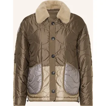 Dámský kabát Blonde No.8 Dámská Oboustranná Bunda, černošedá / béžová /...