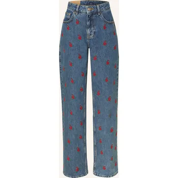 Dámské džíny Farm Rio Dámské Straight Džíny Flower Embroidered, l0034...