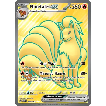 Sběratelská karetní hra Pokémon Ninetales EX 186/165 - Scarlet & Violet 151