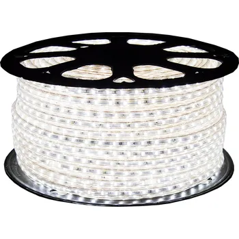 LED páska LED pásek hadice 230V 60LED/m STUDENÁ BÍLÁ 100M + NAPÁJECÍ ZDROJ