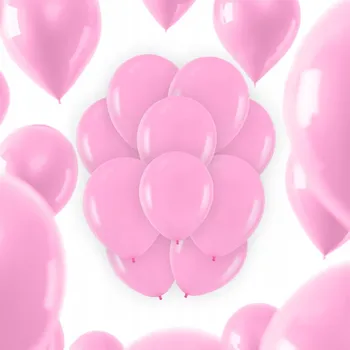 Balónek LATEXOVÉ BALÓNKY RŮŽOVÉ KLASICKÉ 30CM DEKORACE NA NAROZENINY 10 KS