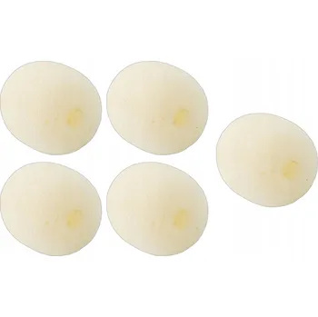 Mikrofon HOUBIČKA NA MIKROFON, KRYTKA NA MIKROFON SLUCHÁTEK 16X12MM BÉŽOVÁ 5 KUSŮ