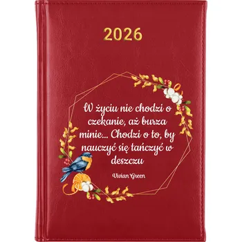 Kalendář Knižní kalendář 2026 A5 červený