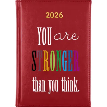 Kalendář Knižní kalendář 2026 A5 červený