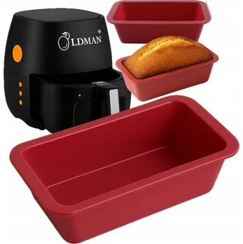 Forma na pečení ORGANIZÉR silikonová keksovka FRITÉZY AIR FRYER FORMA forma 15,5 x 8,5 cm