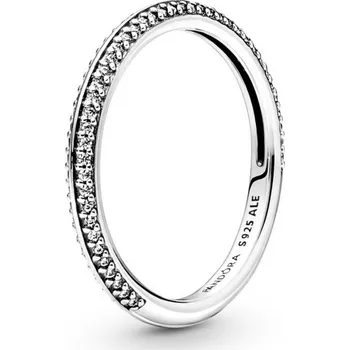Prsten Pandora Blyštivý stříbrný prsten s kubickými zirkony Me 199679C01 50 mm + 2 měsíce na vrácení zboží