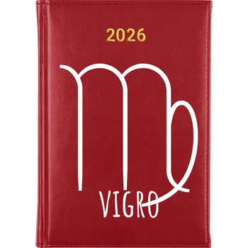 Kalendář Knižní kalendář 2026 A5 červený