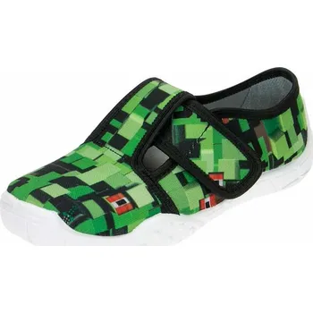 Dětská sportovní obuv Dětské papuče Raweks BORYS B28 s koženou stélkou zelená 25