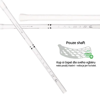 Florbalová hůl SALMING Shaft Q-series Carbon Pro 2.0 RD F29 White/Silver 100 cm - 100 (111) cm