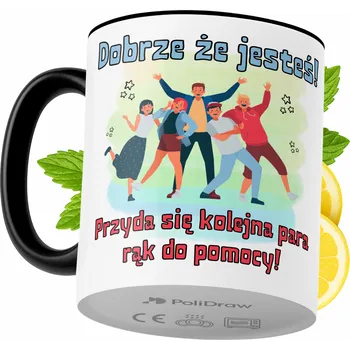 Hrnek Polidraw Hrnek Polidraw Vítejte v Práci jako Dárek keramický 330 ml