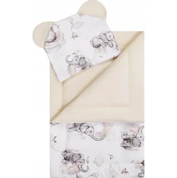Povlečení Souprava do postýlky bavlněná 100x75 Sloníci / Bocioland