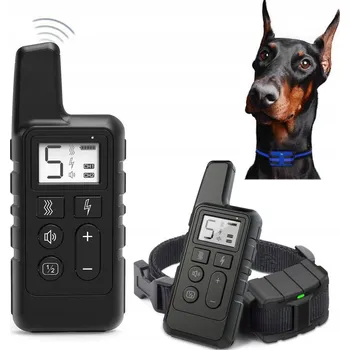 Obojek pro psa ELEKTRICKÝ VÝCVIKOVÝ OBOJEK PRO PSA 500M VODĚODOLNÝ S DÁLKOVÝM OVLÁDÁNÍM