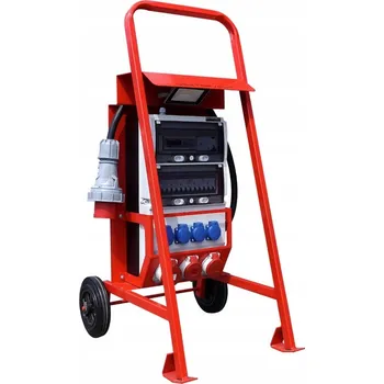 modulární přístroj a rozvaděč Stavební rozvaděč na stojanu s elektroměrem Doktorvolt DV-6177-D