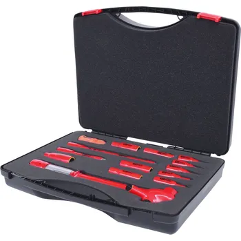 Sada nářadí Sada nástrčných klíčů 3/8" KS Tools, 1000 V, 14 kusů, s (bitovými) hlavicemi, plastový kufřík