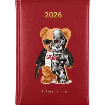 Kalendář Knižní kalendář 2026 A5 červený