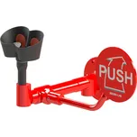 Oční sprcha se 2 sprchovými hlavicemi 45°, červená, montáž na stěnu