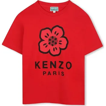 Chlapecké tričko Dětské bavlněné tričko Kenzo Kids K61507.114.150 červená 33X, vel. 126