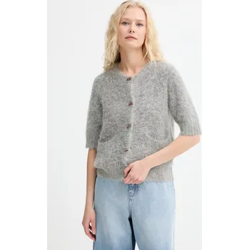 Dámský svetr Vlněný kardigan MUNTHE LOCCA 253160025370 šedá 90X, vel. 36