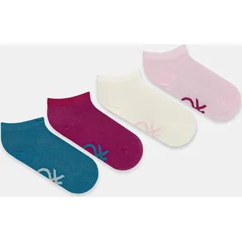 Dětské ponožky United Colors of Benetton 4-pack 6AO50704G.G.seasonal fialová 04X, vel. 25/29