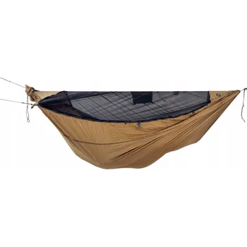 Houpací síť Houpací síť bez tyče Ticket To The Moon hnědá, nosnost 150 kg, 325 x 170 cm