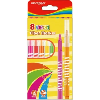 Fixy Fiber Marker neonové, 8 barev
