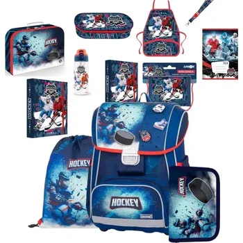Set školních potřeb ZVÝHODNĚNÁ ŠKOLNÍ SADA HOKEJ S AKTOVKOU 12 KUSŮ
