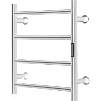 Držák na ručník SucceBuy Sušák na ručníky 4 tyče nástěnný věšák na ručníky stříbrný