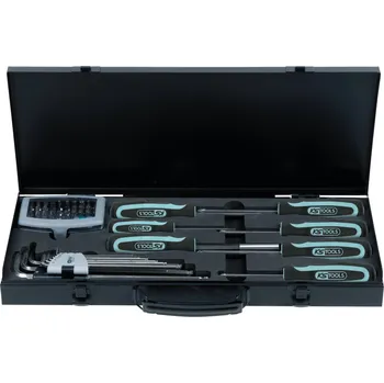Sada nářadí Kombinovaná sada nářadí 1/4" KS Tools, z nerezu, 48 kusů, se šroubovákem a sadou bitů