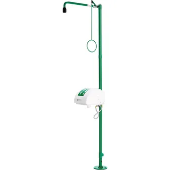 Sprchový set Kombinovaná bezpečnostní sprcha se záchytnou miskou a krytem, zelená, k podlaze, BR 838085/75 l