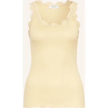 Rosemunde Dámský Hedvábný Top Babette S Krajkami, žlutá, 42