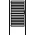 brána Hliníková zahradní brána uzamykatelná 42004148 100 x 150 cm černá 