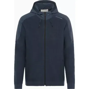 Pánská softshellová bunda PORSCHE DESIGN Wool Mix Jacket Bunda sportovní s kapucí z merina tmavě modrá (Vodoodpudivá bunda s kapucí, vyrobená z jemné merino vlny.)