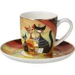 Goebel Espresso šálek Gatti in autunno Rosina Wachtmeister
