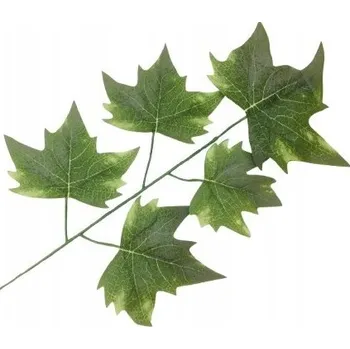 umělá květina LIST PIK doplněk do kytice aranžmá TMAVĚ ZELENÝ kompozice větvička javoru