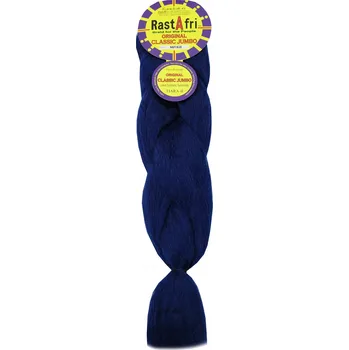 Příčesek Syntetické vlasy na rasta copánky Kanekalon culík modrá/tmavě modrá