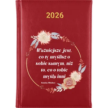 Kalendář Knižní kalendář 2026 A5 červený