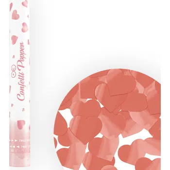 Konfeta PartyPal tuba s konfetami - srdíčka zlatá