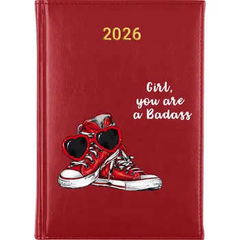 Kalendář Knižní kalendář 2026 A5 červený