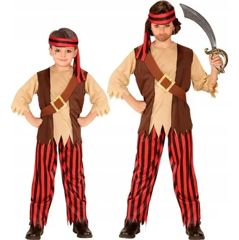 Karnevalový kostým KOSTÝM KORZÁR PIRÁT S PIRÁTSKOU PÁSKOU PIRÁT 116