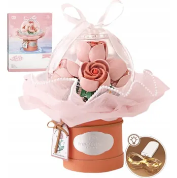 ostatní stavebnice QBI Plastové Stavebnice Svítící koule Růžové růže 1081300