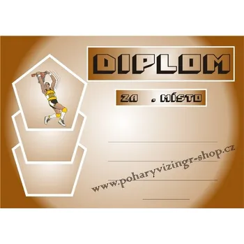 VIZINGR Basketbal diplom A4 č.7